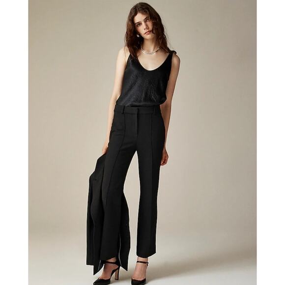 J Crew Cropped Natalia Four Season Stretch Workwear Pants US Women's 4 Petite - Picture 1 of 7